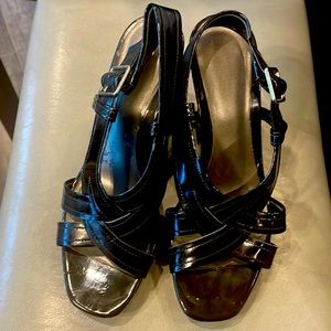 Fioni Black Wedges 6 1/2